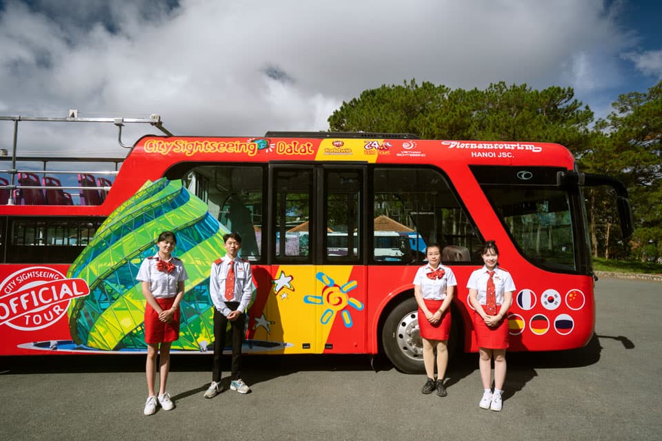 Khuyến mãi đặt vé xe bus 2 tầng mùi trần ở Đà Lạt