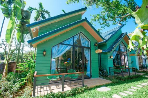 phòng bungalow may tropical villa ba vì căn góc