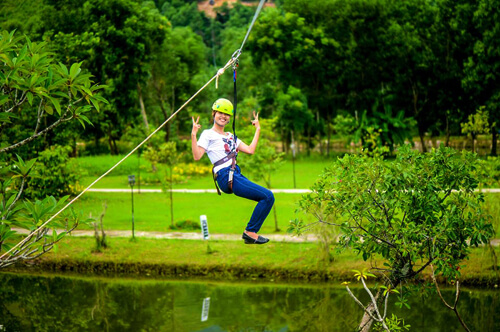 Zipline dành cho người từ 1,4m trở lên